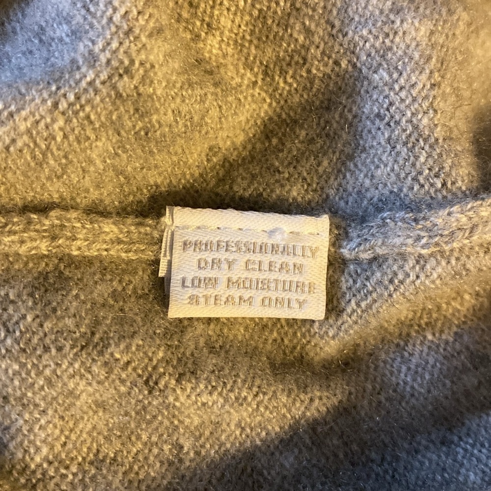 Charter Club Cashmere Sweater, Sz S, Heather Gray, Crewneck, Upcycled - Picture 6 of 13
